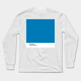 pantone Process Blue U Long Sleeve T-Shirt